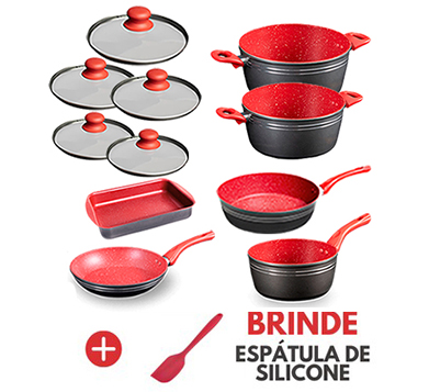 Kit Redsilver 11 peças com espátula